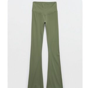 Offline by Aerie Real Me XTRA High Waisted Boot Cut Leggings in Olive Fun